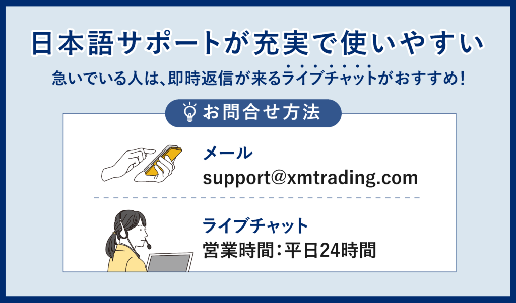 日本語サポートが充実で使いやすい